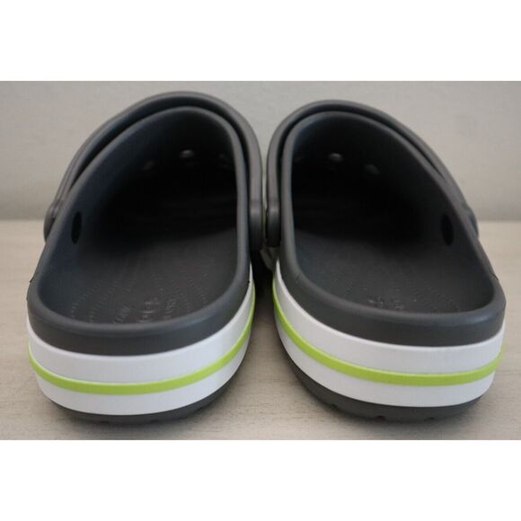 Crocs 205089-0GX Unisex Men's 9 Women's 11 Slate Gray/Lime Punch Bayaband Clogs - Picture 5 of 15